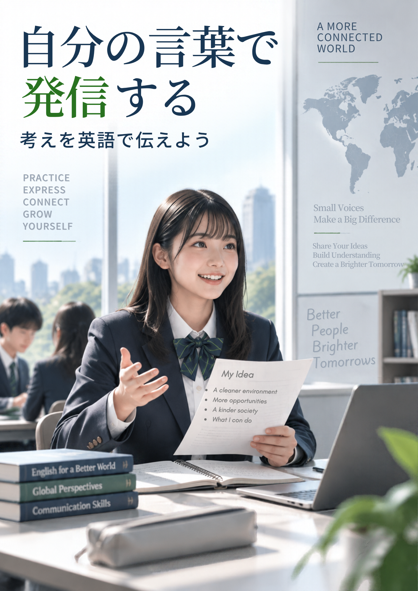生きた英語を題材にした上級クラスのレッスン内容